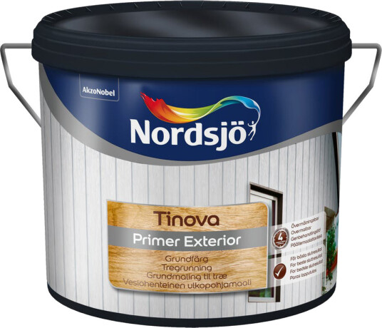 NORDSJØ TINOVA PRIMER EXTERIOR HVIT 10L NORDSJØ TINOVA PRIMER EXTERIOR HVIT 10L