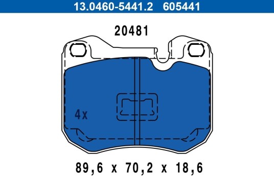 Bremseklosser ATE 13.0460-5441.2