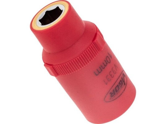 Vigor V3331, Stikkontakt, 1/2", Metrisk, 1 Hoder, 10 Mm, 5,5 Cm Vigor V3331, Stikkontakt, 1/2", Metrisk, 1 Hoder, 10 Mm, 5,5 Cm