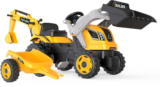 Smoby  Maks Builder Traktor + Tilhenger