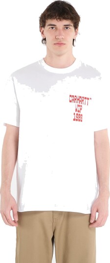 T skjorte Carhartt WIP S/S Blocks T Shirt UNISEX White XXL
