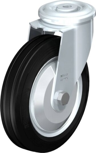Blickle 741900 Ler-Ve 180R-Fa Hjul, Hjuldiameter 180 Mm, Bæreevne (Maks.) 170 Kg, 1 Stk