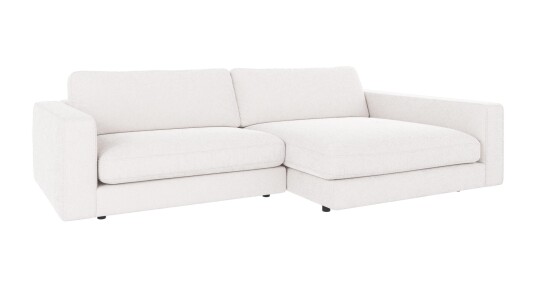 Rowico Home Duncan 3 seters sofa med sjeselong H Hvit Bobby 1 258 x 150 x 78 cm Hvit