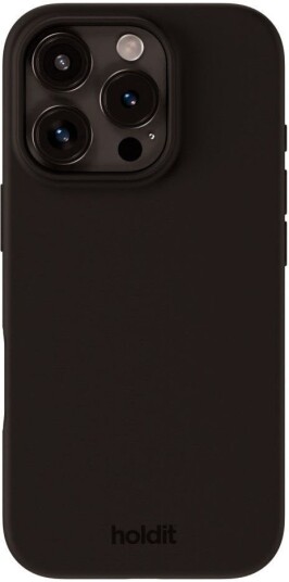 Holdit Silikon Mobildeksel for iPhone 16 Pro - Soft Touch Svart Holdit Silikon Mobildeksel for iPhone 16 Pro - Soft Touch Svart