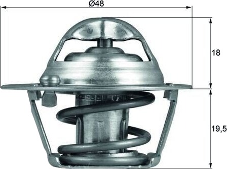 Termostat MAHLE ORIGINAL TX 121 74D