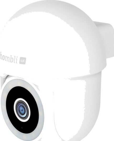 Hombli 4K Pan & Tilt Overvåkningskamera med Nattesyn Hvit Hombli 4K Pan & Tilt Overvåkningskamera med Nattesyn Hvit