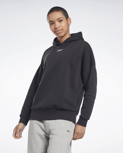 Reebok Lux Oversized Hoodie Black M