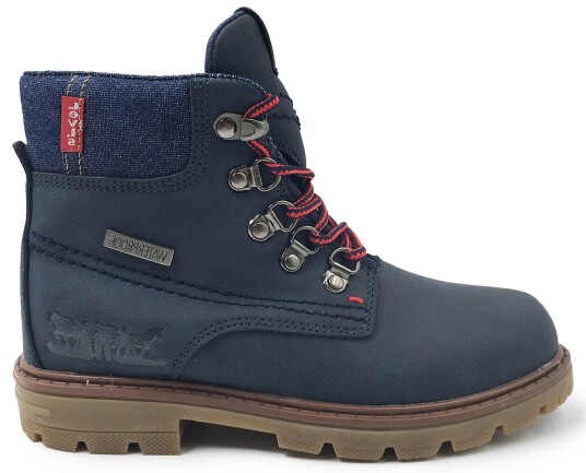 LEVI"S Forrest Waterproof Boots Kids Blue Jeans 30 LEVI"S Forrest Waterproof Boots Kids Blue Jeans 30