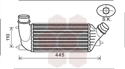 Intercooler VAN WEZEL 09004270