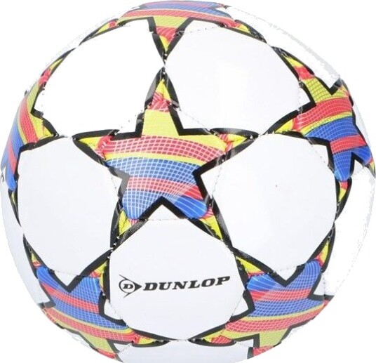Dunlop Mini Treningsfotball For Barn, 32 Paneler Str. 2 (Hvit/Rød)