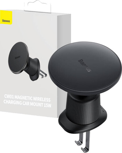 Baseus magnetic Car Phone Holder with wireless charging CW01 (Black) Baseus magnetic Car Phone Holder with wireless charging CW01 (Black)
