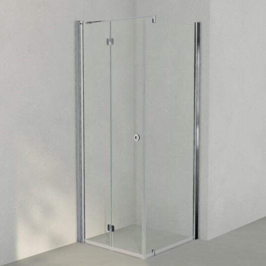 INR Iconic Nordic Rooms Dusjhjørne Linc 13 Flex Original Krom / 80x80cm Venstre Hengslet