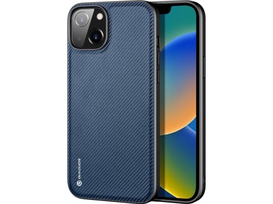 Dux Ducis Fino-Deksel Dekket Med Nylonmateriale Iphone 14 Blå