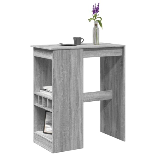  Barbord med stativer grå sonoma 90x47,5x103,5 cm konstruert tre 8721158386304