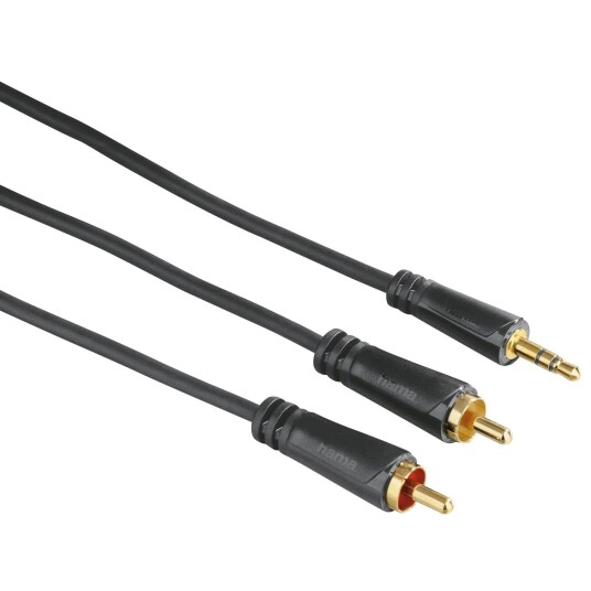 Hama 3,5 mm Jack til 2 x RCA Lydkabel 1,5 m Svart