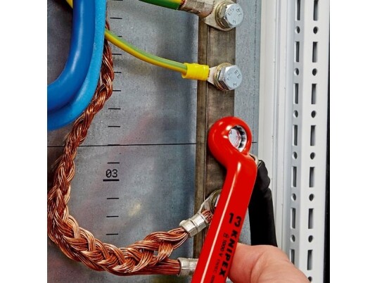 Knipex Ringnøkkel 14 mm i Kromvanadiumstål Rød