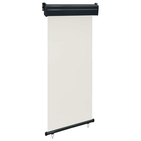 vidaXL Sidemarkise for balkong 80x250 cm kremhvit