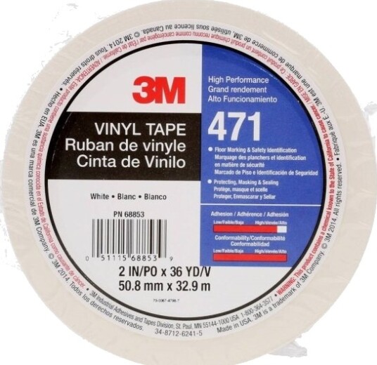 3M 471W50iw Pvc-Tape Hvit (L X B) 33 M X 50 Mm 1 Stk.