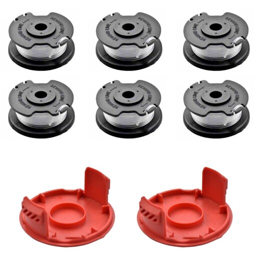 INF Erstatningssnelle og hettesett for Einhell plentrimmer 6 Pack
