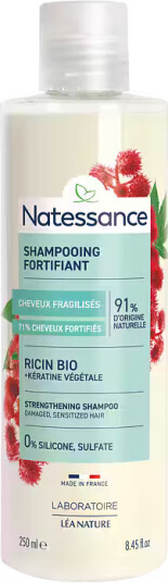 Natessance Strengthening Shampoo Castor Oil & Plant Keratin 250 ml Natessance Strengthening Shampoo Castor Oil & Plant Keratin 250 ml