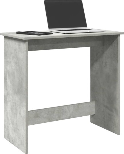 Skrivebord betonggrå 80x40x75 cm sponplate