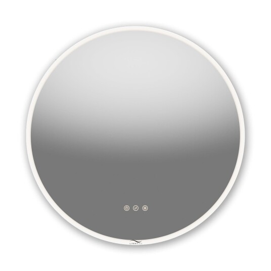 Linn Bad Finden Rundt Speil med lys, Dimmer og Fargejustering 60cm Linn Bad Finden Rundt Speil med lys, Dimmer og Fargejustering 60cm