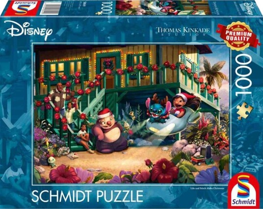 Puslespill 1000 Lilo Stitch Christmas