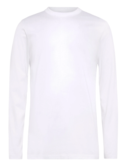 Bread & Boxers Long Sleeve Pima   White   L x 35