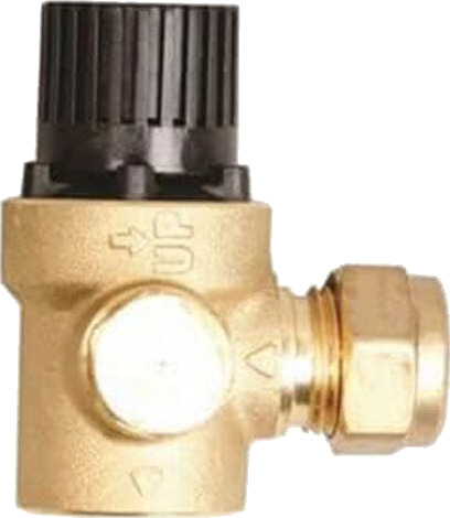 Oso SV2 Sikkerhetsventil 15 mm x 1/2", 9,0 bar m/avtapping
