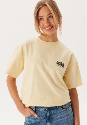 Dr. Denim Trooper Tee Light Yellow Flower Times XS