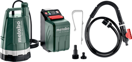 Vannpumpe Metabo TPF 18 LTX 2200 uten Batteri og Lader Vannpumpe Metabo TPF 18 LTX 2200 uten Batteri og Lader
