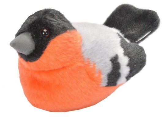Wild Republic Kosedyr med fuglelyd   13 cm   Dompap
