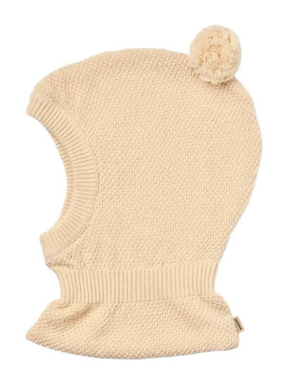 Wheat Knitted Balaclava Pomi - Cream - 1-3Y Wheat Knitted Balaclava Pomi - Cream - 1-3Y