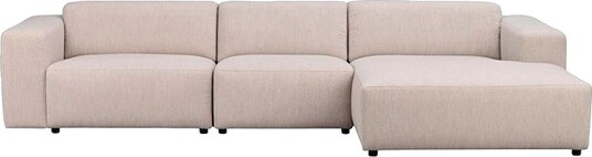 Rowico Home   Sofa Willard 4 seter med sjeselong til høyre   Beige