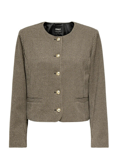 ONLY Onlmaggie Check Jacket Otw - Brown - XS ONLY Onlmaggie Check Jacket Otw - Brown - XS