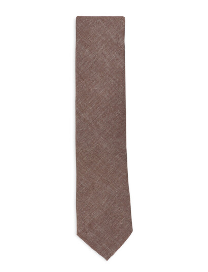 Lindbergh Black Structured Tencel Tie 7 Cmstructured Tencel Tie 7 Cm Brown ONE SIZE Lindbergh Black Structured Tencel Tie 7 Cmstructured Tencel Tie 7 Cm Brown ONE SIZE