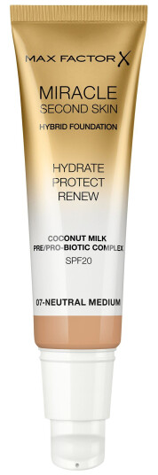 Max Factor Miracle Second Skin Foundation 07 Neutral Medium