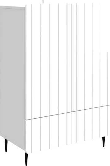 Serviesskap Høgglans hvit 66 x 34,5 x 97 cm Konstruert tre