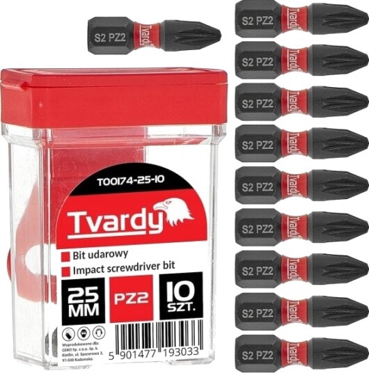 Hard Bits Slag Pz2 25 Mm S2 – Pakke (10/100/1200)