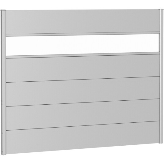BIOHORT VEGGPANEL FOR LEVEGG AKRYLGLASS 180X135 SØLV METALLIC