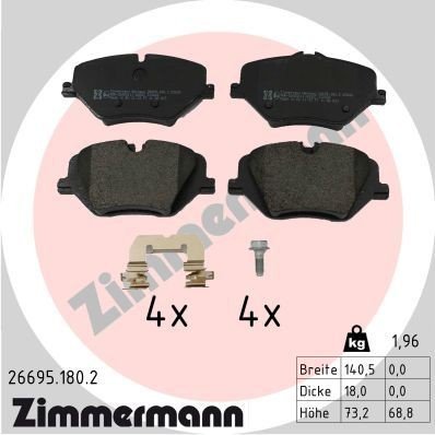 Bremseklosser ZIMMERMANN 26695.180.2