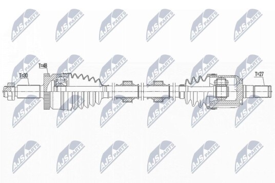 Nty Drivaksel NTY NPW KA 390 Nty Drivaksel NTY NPW KA 390
