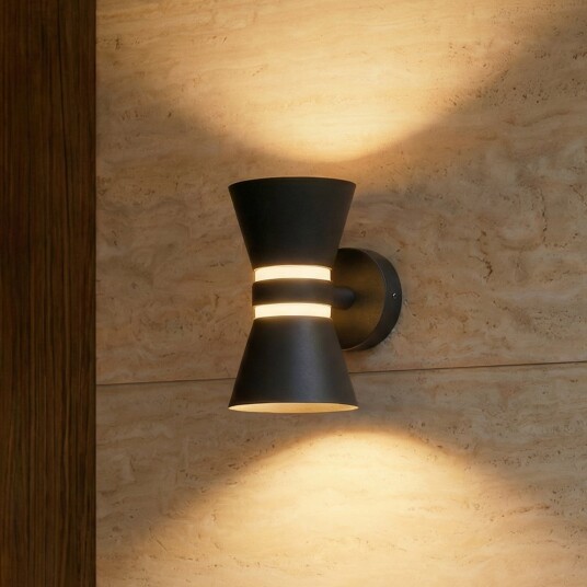 Utelampe Lucande Meravi Svart Aluminium Moderne 12 21 Svart