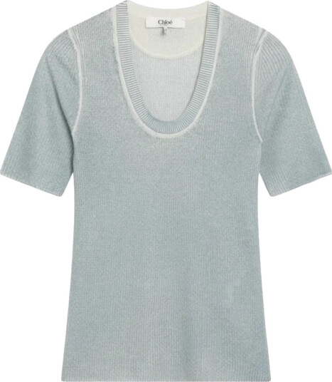 Chloé Dame Topper Blå L, Chloé Dame Topper Blå L,