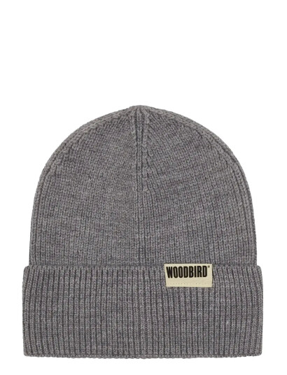 Woodbird Wbyupa Long Beanie - Grey - ONE SIZE Woodbird Wbyupa Long Beanie - Grey - ONE SIZE