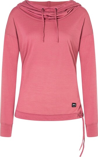 Super.natural Women's Funnel Hoodie Mauvewood S Super.natural Women's Funnel Hoodie Mauvewood S