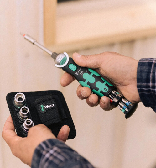 Wera Zyklop 8009 Pocket Set 2 - 18 Deler Bitsskrutrekker med Magnetisk Skralle Wera Zyklop 8009 Pocket Set 2 - 18 Deler Bitsskrutrekker med Magnetisk Skralle