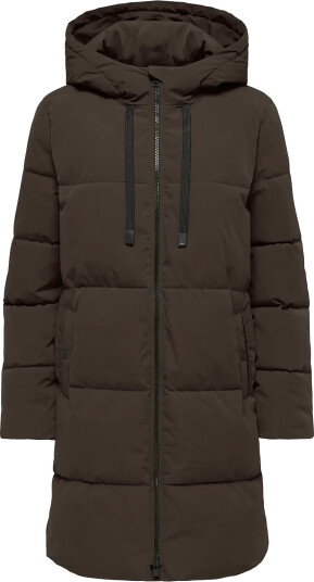JDY Jdyblair Long Hood Puffer Otw Sij Noos Brown M JDY Jdyblair Long Hood Puffer Otw Sij Noos Brown M