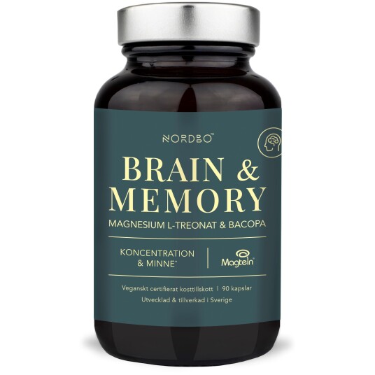 Nordbo Brain & Memory Magnesium 90 kap 90 stk