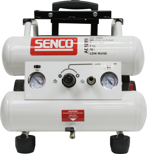 Senco Kompressor Ac12810 9bar 10l Oljefri, Ljudisolerad Senco Kompressor Ac12810 9bar 10l Oljefri, Ljudisolerad
